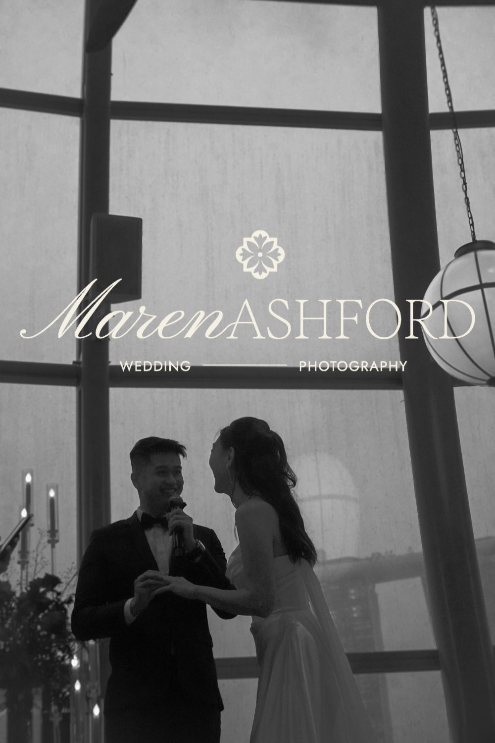 A logo created by a brand designer for a wedding photographer